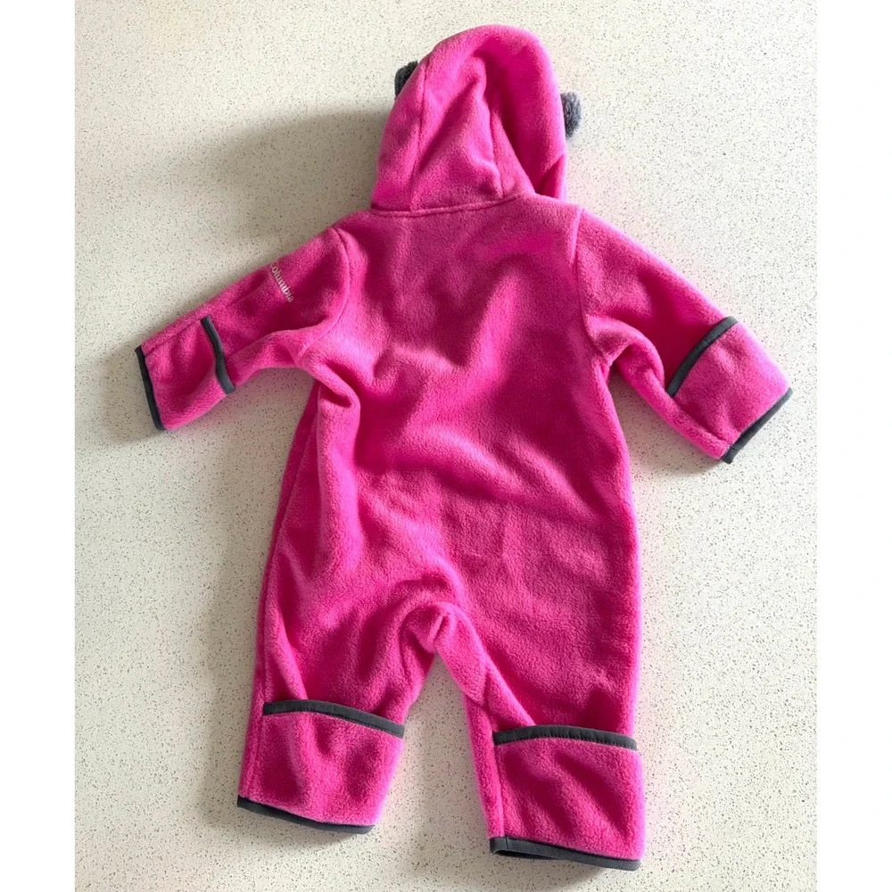 Columbia Western Barlow Bunting Fleece Hooded Coverall 0-3 Months Winter Skiing